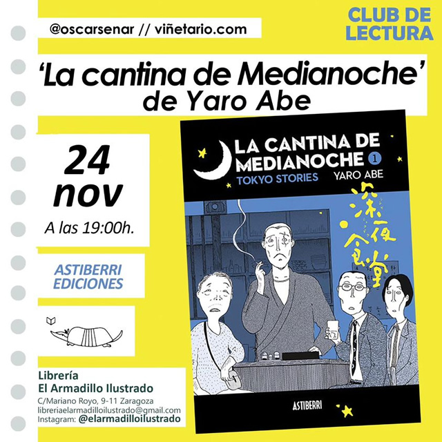 Club de lectura con el manga 'La cantina de Medianoche’